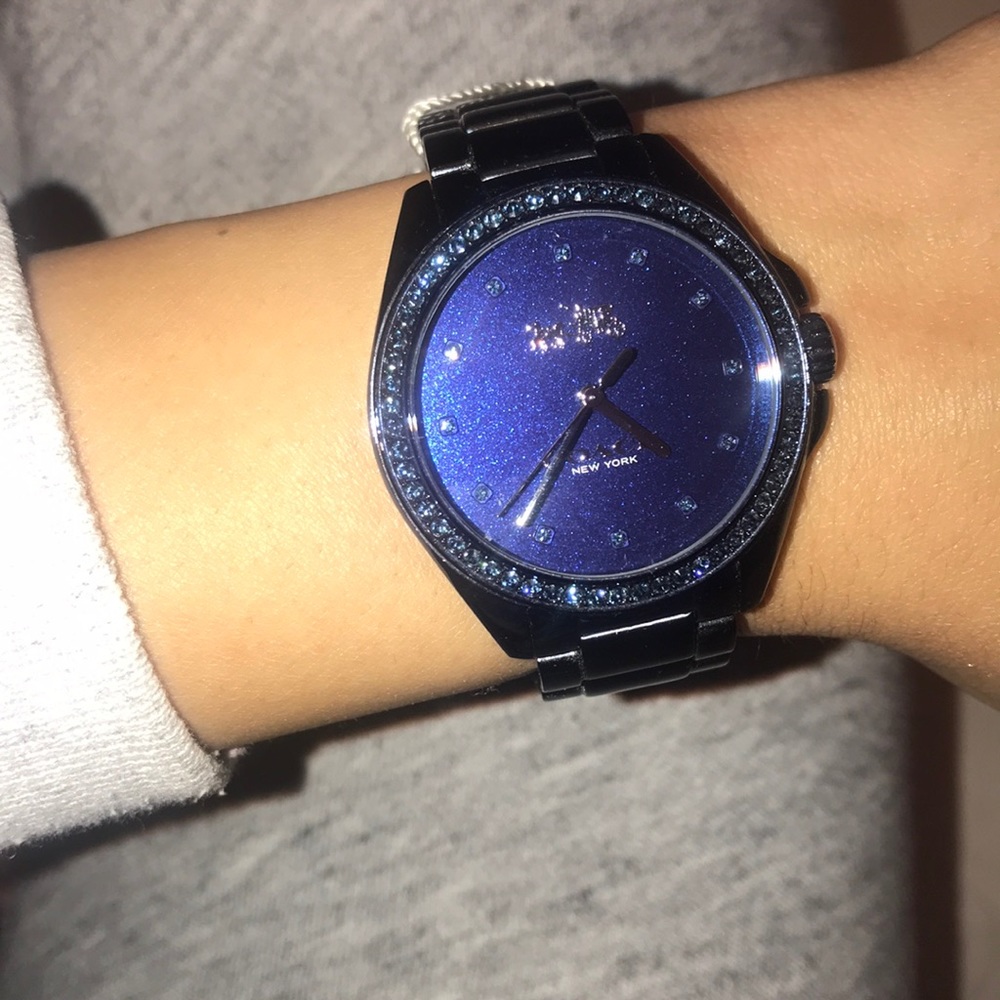 Navy blue Coach watch